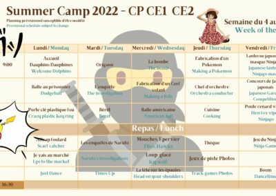 Summer camp 2022 - CP CE - W1