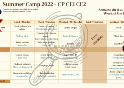 Summer camp 2022 - CP CE - W2